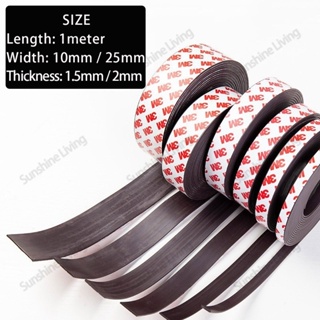 3M Magnetic Strip with Adhesive 1m/Roll Flexible Magnetic Rubber Strip ...