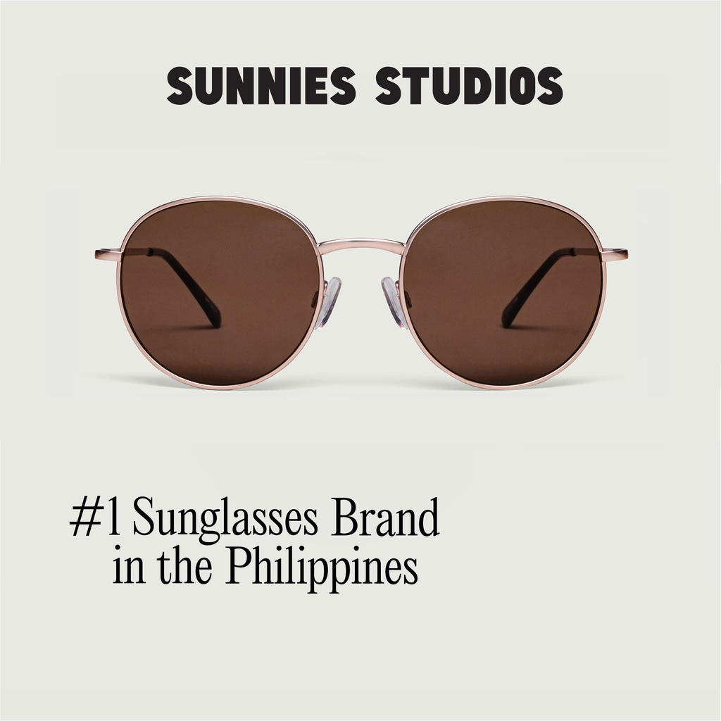 Sunnies Studios Jett Sepia (Round Fashion Sunglasses for Men and Women)