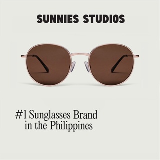 Sunnies Studios Jett Sepia (Round Fashion Sunglasses for Men and Women) #1