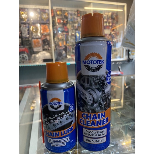 Mototek chain moto care (lube 120mL) (cleaner 250mL) Shopee Philippines