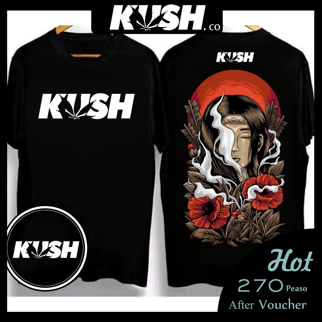 kush t shirt for men kush clothing original oversized shirt Cotton tops Black Tshirts 420 smokes COD