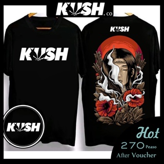 kush t shirt for men kush clothing original oversized shirt Cotton tops Black Tshirts 420 smokes COD #4