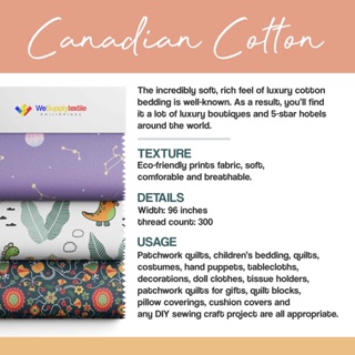 WeSupply Canadian Cotton 94-96” Width | Fabric | Tela per yard (ABSTRACT) #3