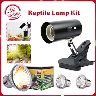 Reptile Heat Lamp UVA UVB 25W/50W Reptile Light Holder Kit For Reptiles Turtle Lizard Snake