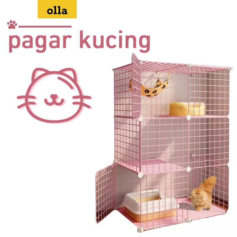 Olla Pet Cage / Animal Fence / Iron Fence / Cat Cage / Hamster Bird Cage Iron Fence DIY #1