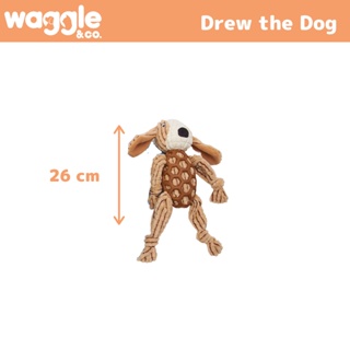Waggle & Co. Drew the Dog  -  Toy for Big Dogs - Pet (Dog/Cat) Play & Squeaky Chew Toy #3