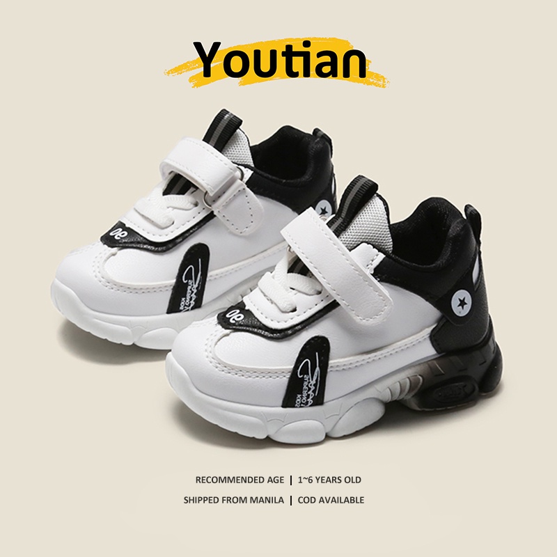 【On Hand】 Rubber Shoes For Kids Boys Thick Sole Casual Shoes Girls Korean Shoes 1 To 6 Years Old