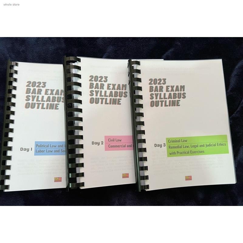 book2023 Bar Exam Syllabus Outline Notebook