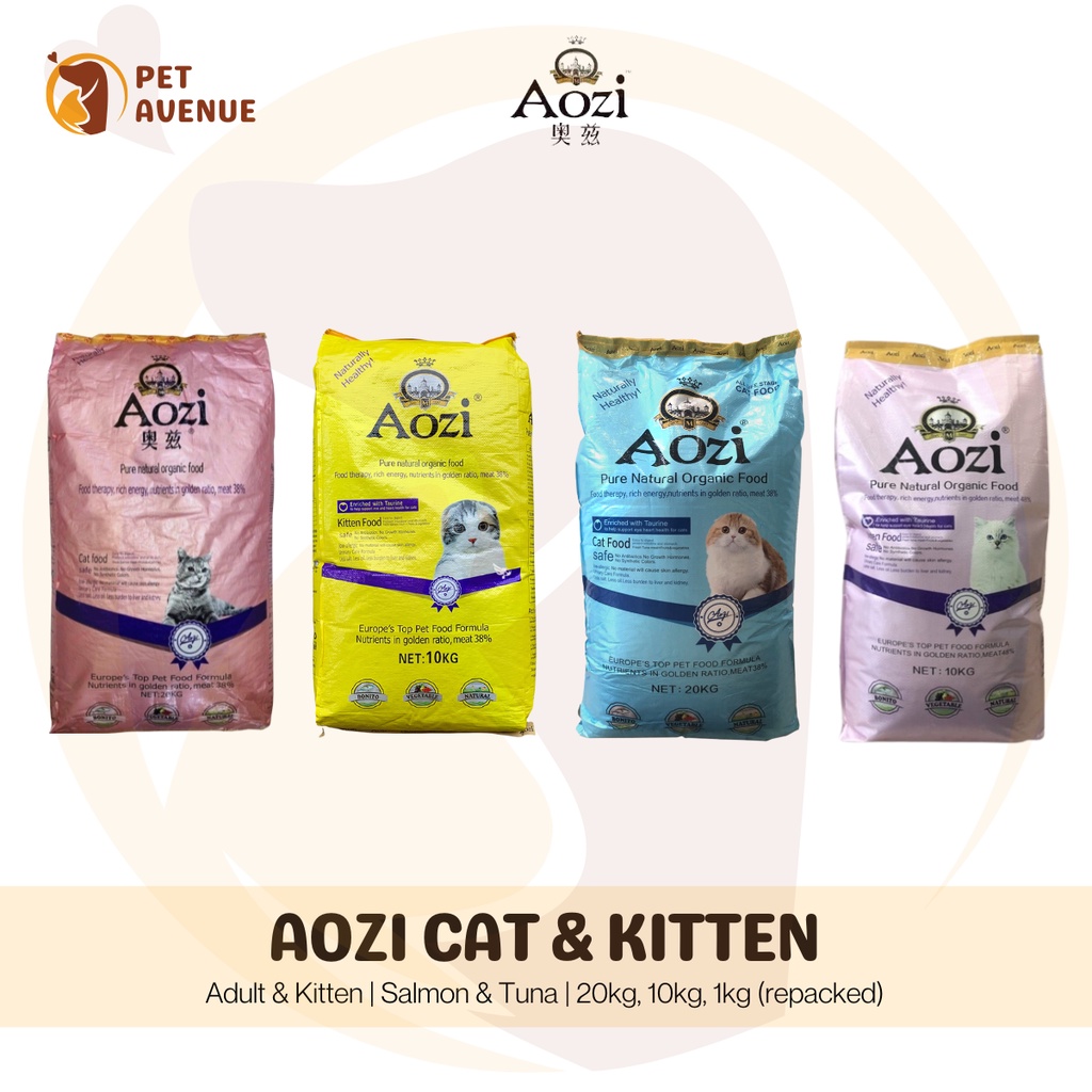 Aozi Cat Kitten Organic Food 1kg Salmon And Tuna Shopee Philippines 2850