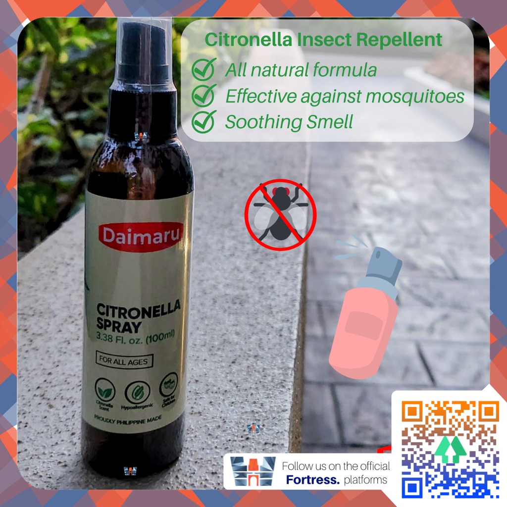 Daimaru Citronella AllNatural Insect Repellent Spray Tested Effective