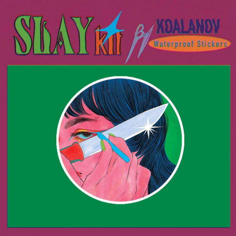 Slayer knife eyeliner Matte and Holo Vinyl Sticker Shopee Philippines