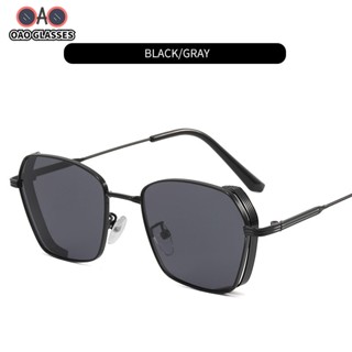 【OAO】Men Plain Face Anti-blue Light Glasses Anti Radiation Eye Glasses For Men  European and American  Frame Fashion Sunglasses Sunglasses Fashion Women Eyewear Sunnies UV Protect #8