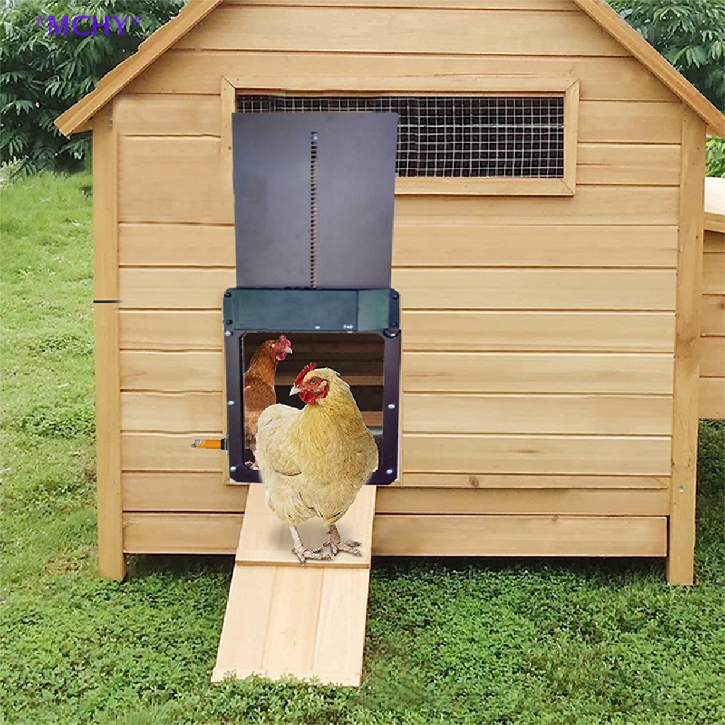 MCHY> Automatic Chicken Coop Door Light Sense Door Opener Poultry Garden Chicken Duck Door Opener Chicken House Pet Door new #3