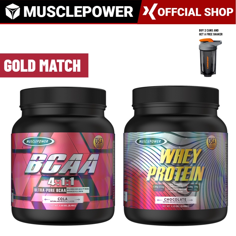 Muscle building protein powder + BCAA, the ultimate muscle supplement