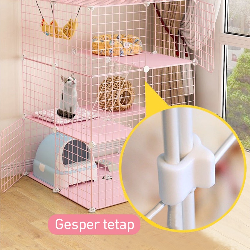 Olla Pet Cage / Animal Fence / Iron Fence / Cat Cage / Hamster Bird Cage Iron Fence DIY