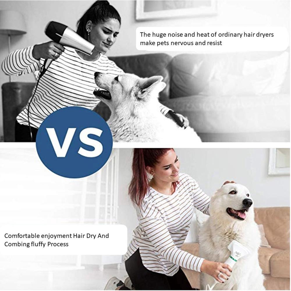 Dog Hair Blower Low noise 2 in 1 portable pet dryer Pet hair dryer Dog hair dryer and comb #4