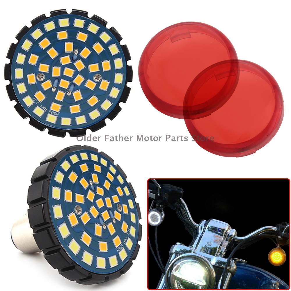 Motorcycle 1157 LED rear running light turn signal moto brake taillight
