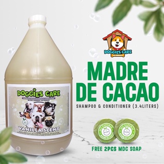 Madre de Cacao Shampoo & Conditioner with Guava Extract - Vanilla Scent 1 Gallon FREE SOAP