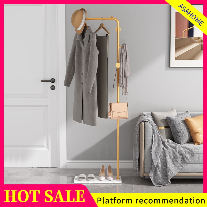 Luxury Marble Coat Rack Stand 150/170cm Hanging Clothes Rack Bedroom