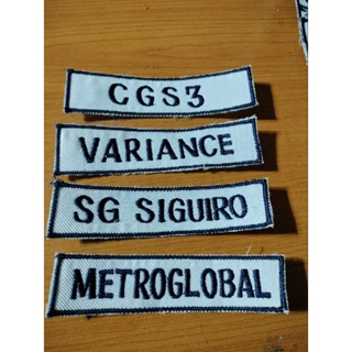 SECURITY GUARD NAME CLOTH@AGENCY NAME CLOTH ( EMBROIDERED) #3