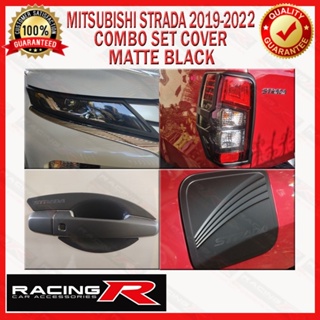 Mitsubishi Strada GLX 2019 to 2022 Combo Set Garnish Cover Matte Black 2020 2021 #1