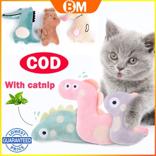 【COD】Mini Cat Grinding Catnip Toys Funny Interactive Plush Cat Teeth Toys Pet Kitten Chewing Toy