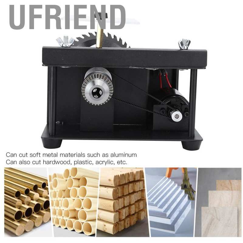 DIY Standard Wood Lathe Mini Machine Polisher Table Saw Cutting With Power