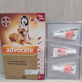 Advocate Spot on Dog 10-25kgs 1 Box(3pieces)