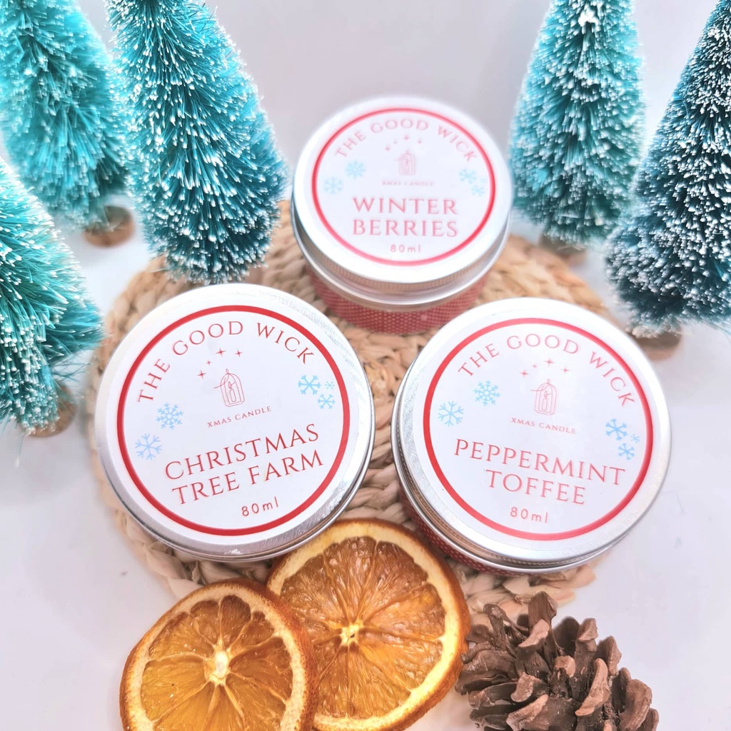 Scented Candles | Christmas Market Soy Candle Collection | 3 x 80ml Scented Candle Holiday Gift Set #5