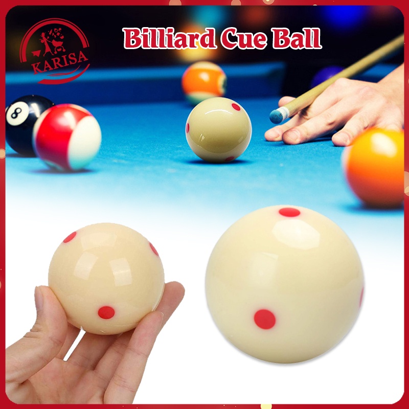 Billiard Cue Ball Standard 21/4" Billiard White Ball 6 Dot Pool Cue