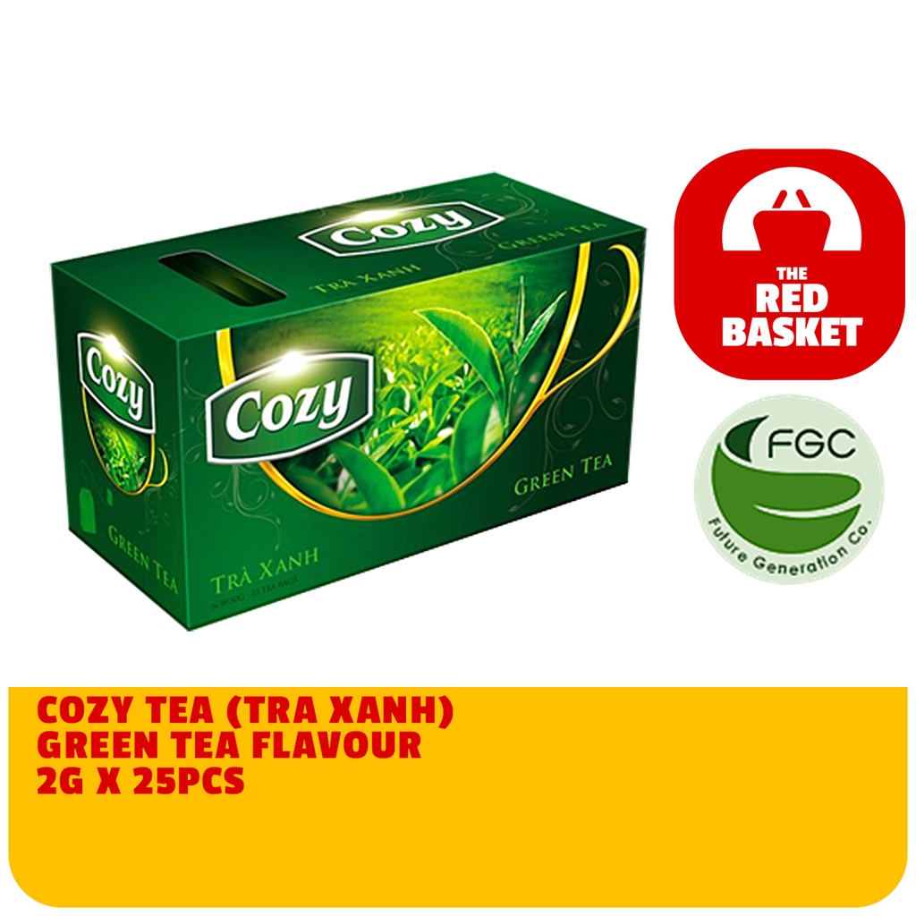 COZY TEA (TRA XANH) GREEN TEA FLAVOUR 2G X 25PCS Shopee Philippines