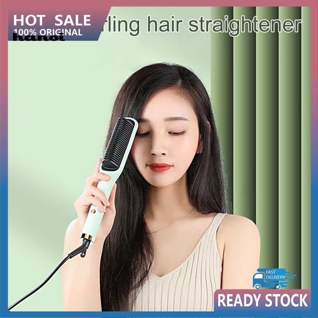 HAN_ Professional Straightening Comb for Home Men Women Electric Hair  Straightening Curling Comb Intelligent Power-off | Shopee Philippines