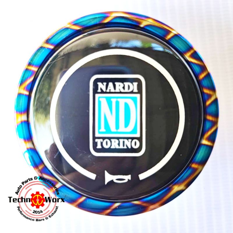 NARDI Horn Button Titanium NET Design Steering wheel horn Nardi Momo