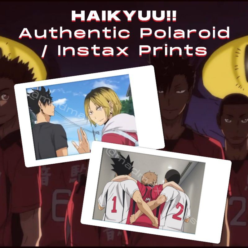 Anime HAIKYUU!! CHARACTERS AND SHIPS [Nekoma] Authentic Instax/Polaroid Prints