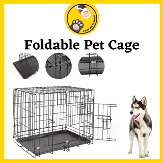 Dog Cage Foldable Pet Cage Pet Collapsible Cage Dog House Dog Cage with Poop Tray