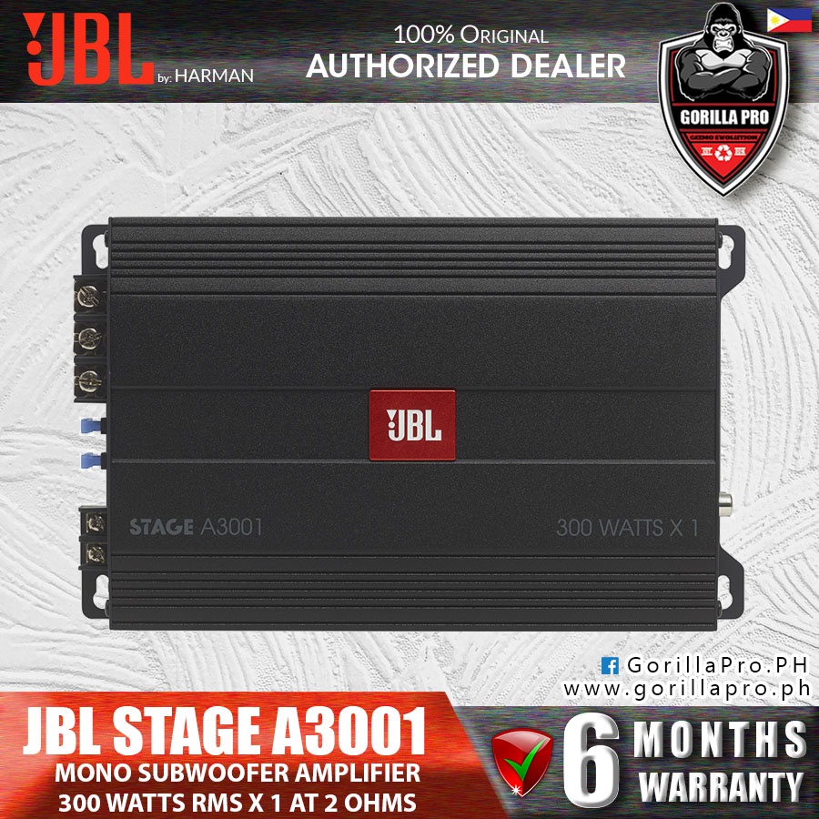 JBL Stage A3001 Mono, 250w X 1 Amplifier Car Audio | Shopee Philippines