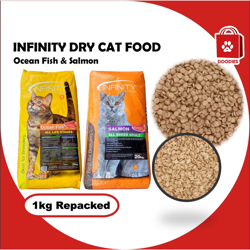 Infinity Dry Cat Food Salmon & Ocean Fish for All Life Stages and Adult