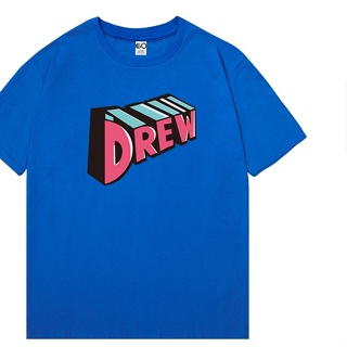 Justin Bieber Same Style drew house Smiley Candy Color Short Sleeve European American Street T-Shirt Men Women #5
