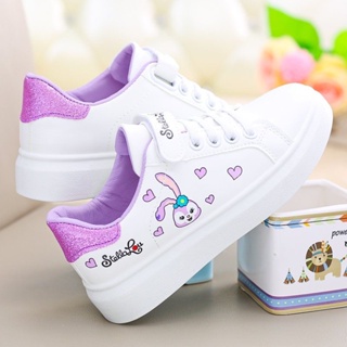 Korean fashion StellaLou white shoes for girls comfortable casual sneakers with box(size 26-37) #8