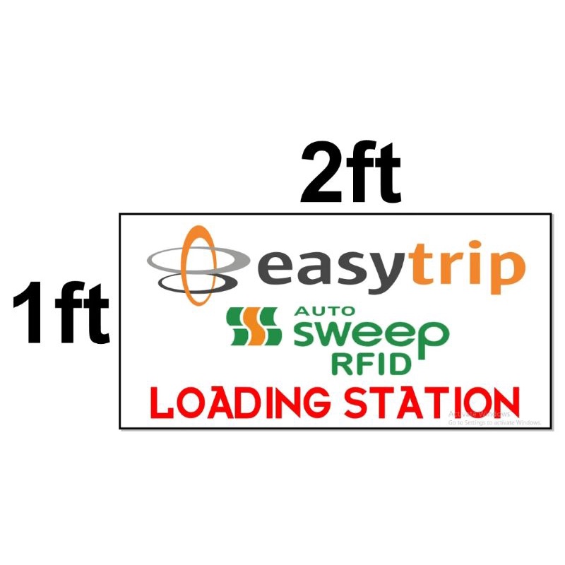 Easytrip & Autosweep RFID Loading station Tarpaulin Shopee Philippines
