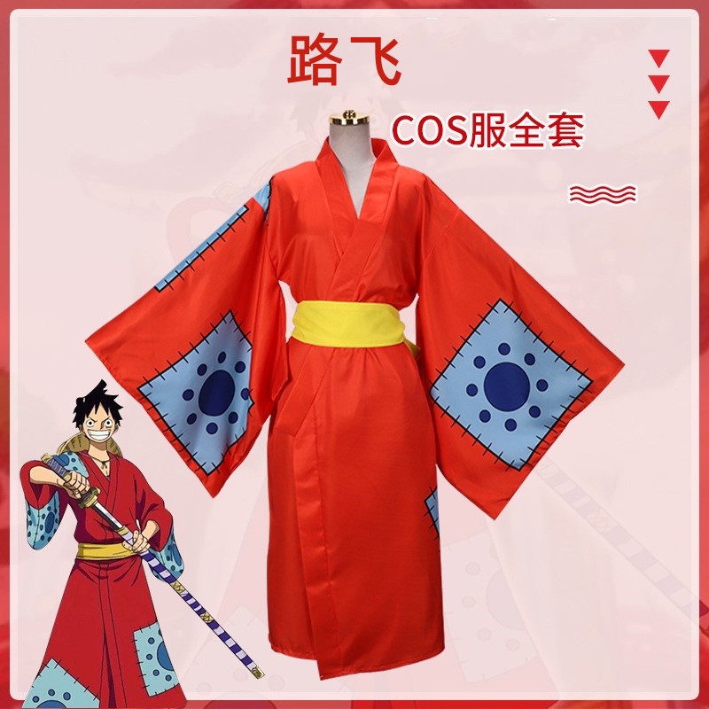 One Piece Luffy Cos Clothing Zoro Trafalgar Luo Nami Wano Country Cosplay Japanese Kimono Ready 1463