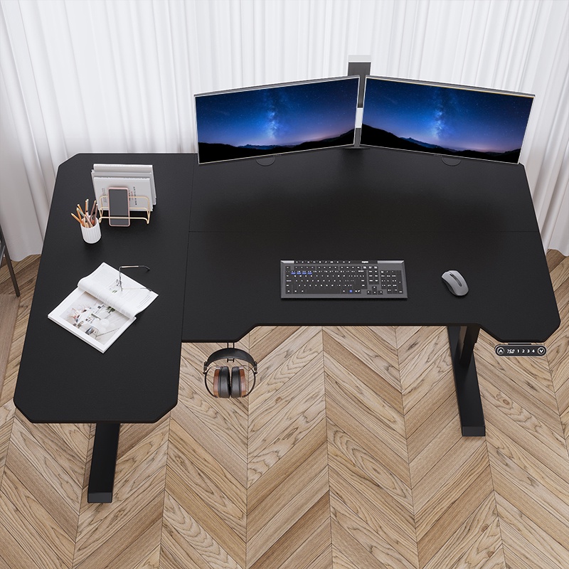 MXTARK 1.5M Electric Desk 59 inches Height Adjustable LShape Standing