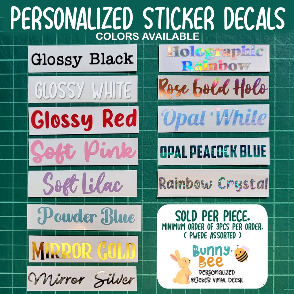 Cheapest Waterproof Custom Name Sticker Vinyl Decal Personalized for