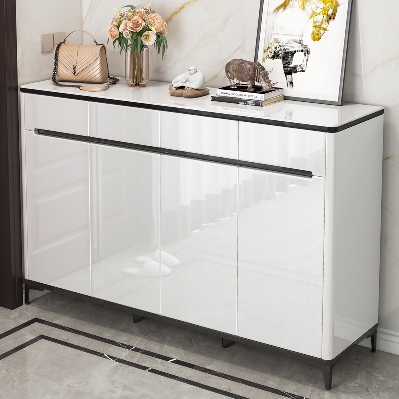 Shoe Cabinet with Door Home Doorway Hallway All-in-One Cabinet Large Capacity Hallway Light Luxury B