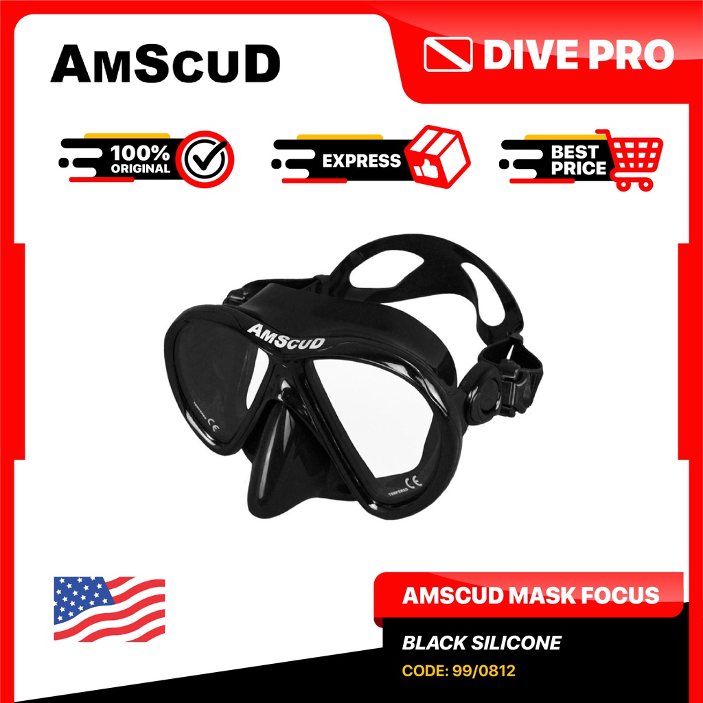 Amscud FOCUS BLACK SILICONE MASK | Shopee Philippines