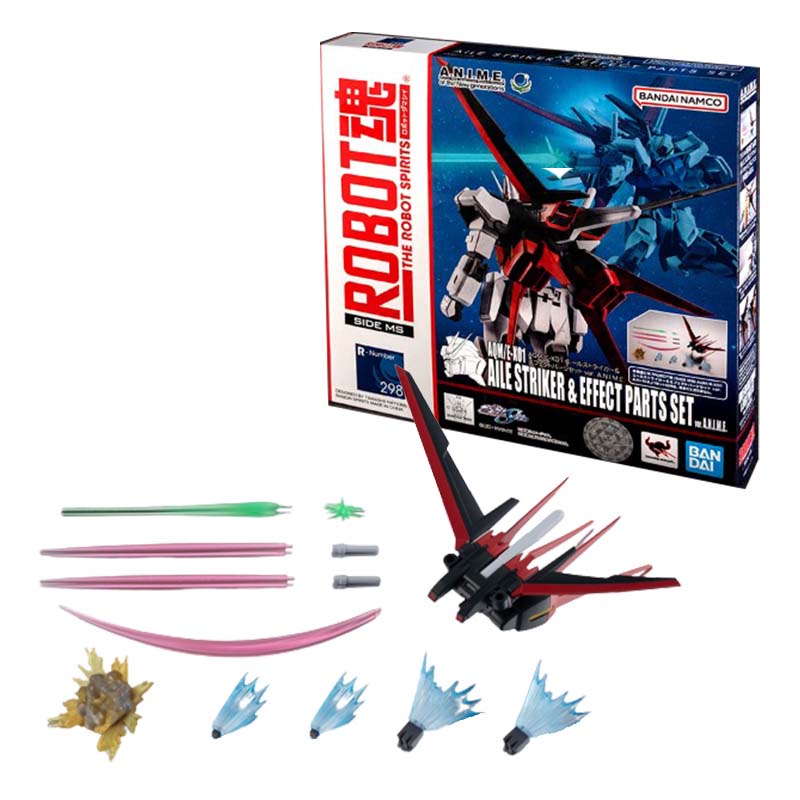 Bandai Original Gundam Anime Figure Robot Spirits Aile Striker Effect