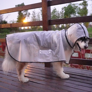 Transparent Large dog raincoat Pet raincoat Dog Raincoat Alaska Labrador big dog raincoat Rainy Day #2