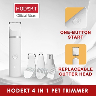 HODEKT 4 IN1 pet electric hair clipper grooming machine dog and cat hair clipper USB rechargeable pet clipper nail clipper hair trimmer foot hair