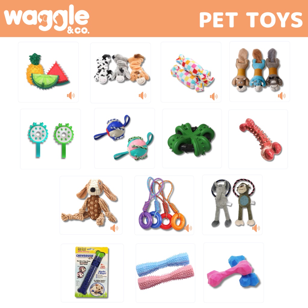 Waggle & Co. Drew the Dog  -  Toy for Big Dogs - Pet (Dog/Cat) Play & Squeaky Chew Toy #6