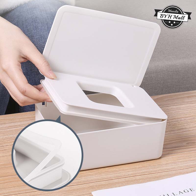 Wet Tissue Box With Lid DustProof Seal Tissue Storage Box Bathroom